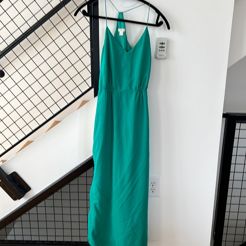 JCrew Green Maxi Dress